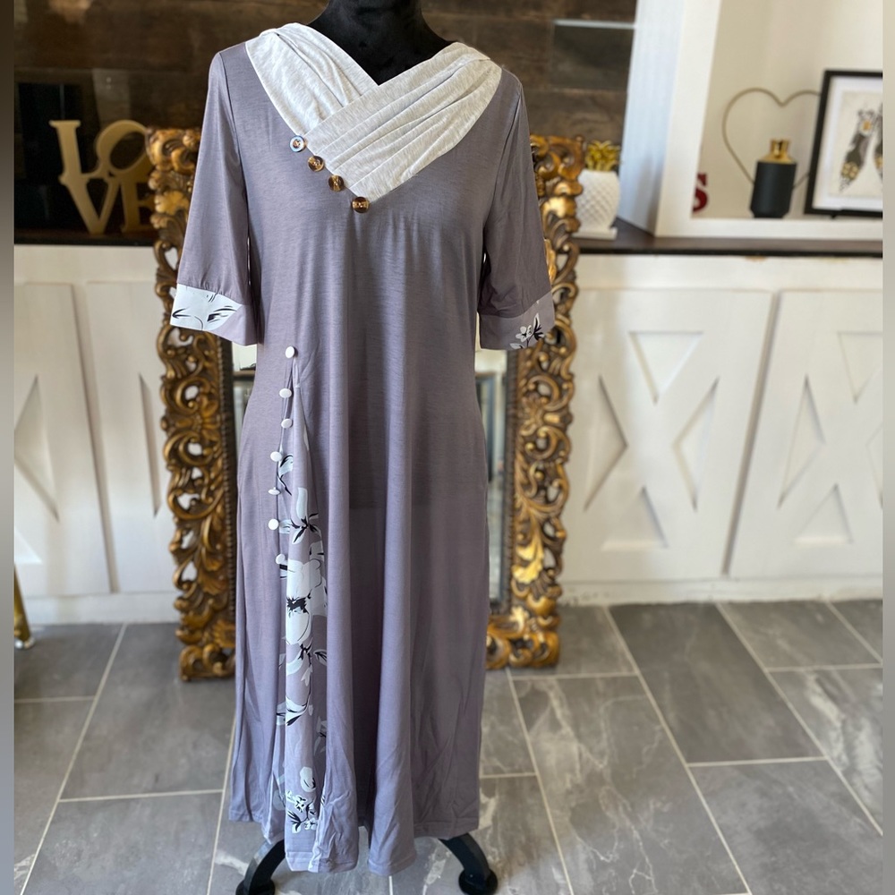Hekka Maxi Violet Dress Medium
